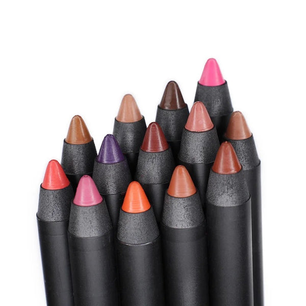 Long Lasting Waterproof Professional Creamy Lip Liner 12 Shades
