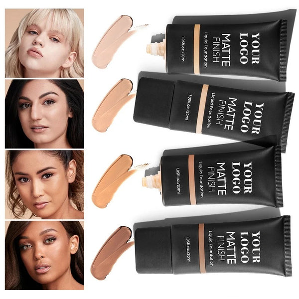 Long Lasting, Waterproof Full Coverage Liquid Matte Finish Foundation