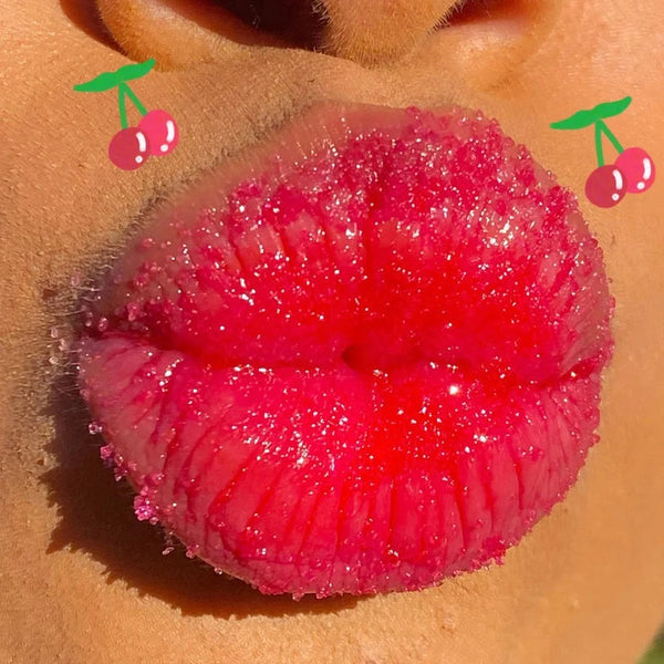 Fruit Flavor Lip Scrub, Exfoliating Sugar Colorful Lip Scrubs 8 Flavors
