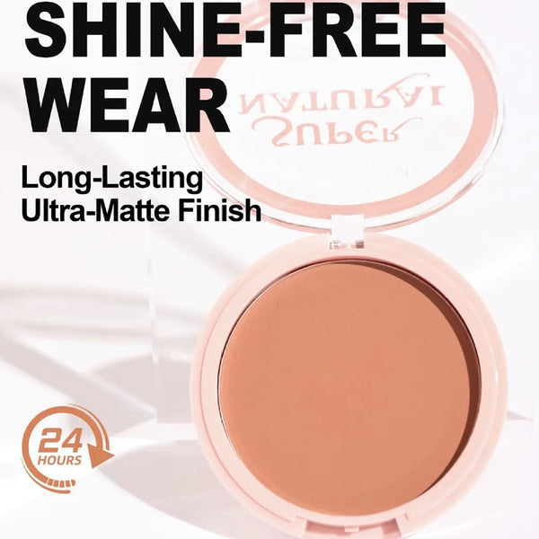 Custom Pink Light Powder Foundation Oil Control Waterproof Pressed Powder Long Lasting Concealing Natural Compact Powder