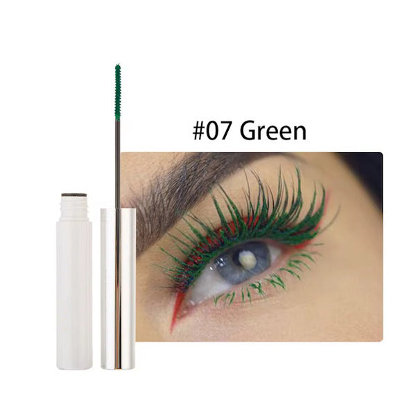 Pop of Color High Pigmented Waterproof Eyelash Curling, Lengthening Multicolor Mascara 12 Shades