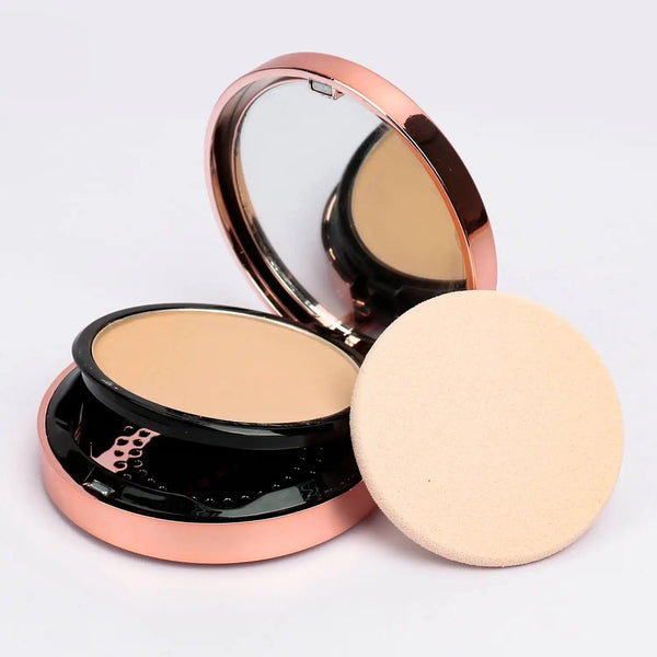 Long Lasting Waterproof Rose Gold Pressed Compact Setting Powder. 8 Colors