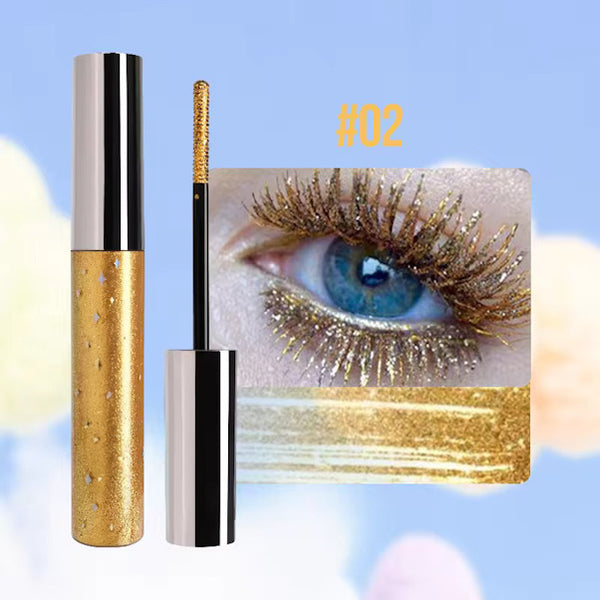 Waterproof Long Lasting High Pigmented/ Sparkle Glitter Colored Mascaras 7 Colors