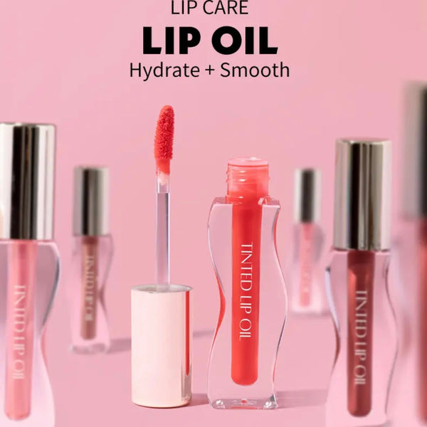 Custom Curved Tube Hydrating Smooth Tinted Lip Oil