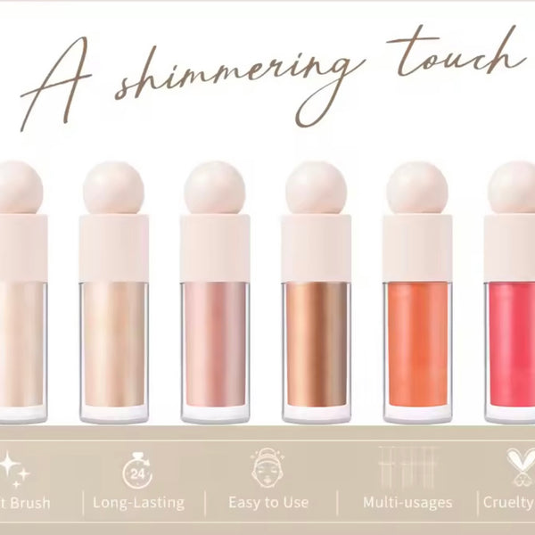 Pearlescent Illuminating Glowy Liquid Highlighter 6 Shades