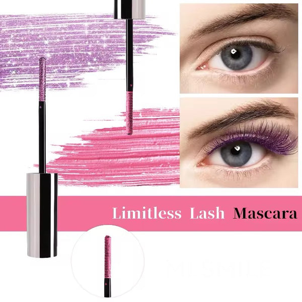 Waterproof Long Lasting High Pigmented/ Sparkle Glitter Colored Mascaras 7 Colors