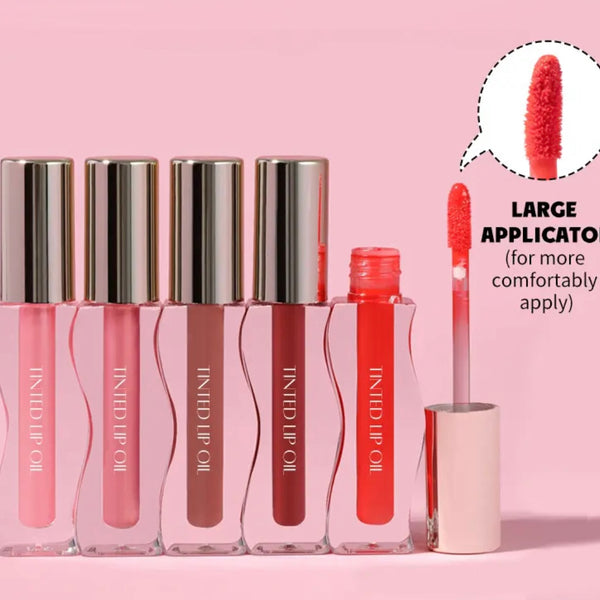 Custom Curved Tube Hydrating Smooth Tinted Lip Oil