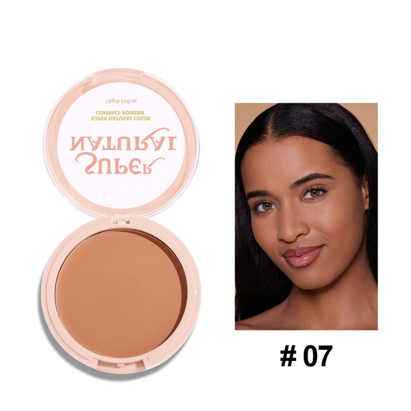Custom Pink Light Powder Foundation Oil Control Waterproof Pressed Powder Long Lasting Concealing Natural Compact Powder