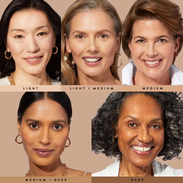 Dewy Skin, Light to Medium Coverage, Sheer,  Lightweight, buildable coverage, Intensely Hydrating Glow Anti-aging Hyaluronic Acid, No-Makeup Makeup Look, Luxury Dewy Finish Glowy Foundation BB Cream 5 Shades