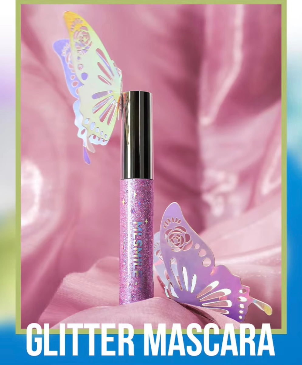 Waterproof Long Lasting High Pigmented/ Sparkle Glitter Colored Mascaras 7 Colors