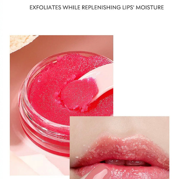Nourishing, Moisturizing and Exfoliating Lip Care Trio, Organic Collagen Sugar Lip Scrub, Hydrating Lip Mask and Lip Oil Kit, Lip Care Set 7 Flavors