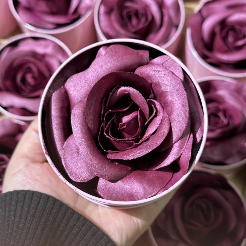 Custom 3D Rose Petal Blush Highlighter Flower, Cheek Shimmer Blusher Tint Rose Blush 4 Shades