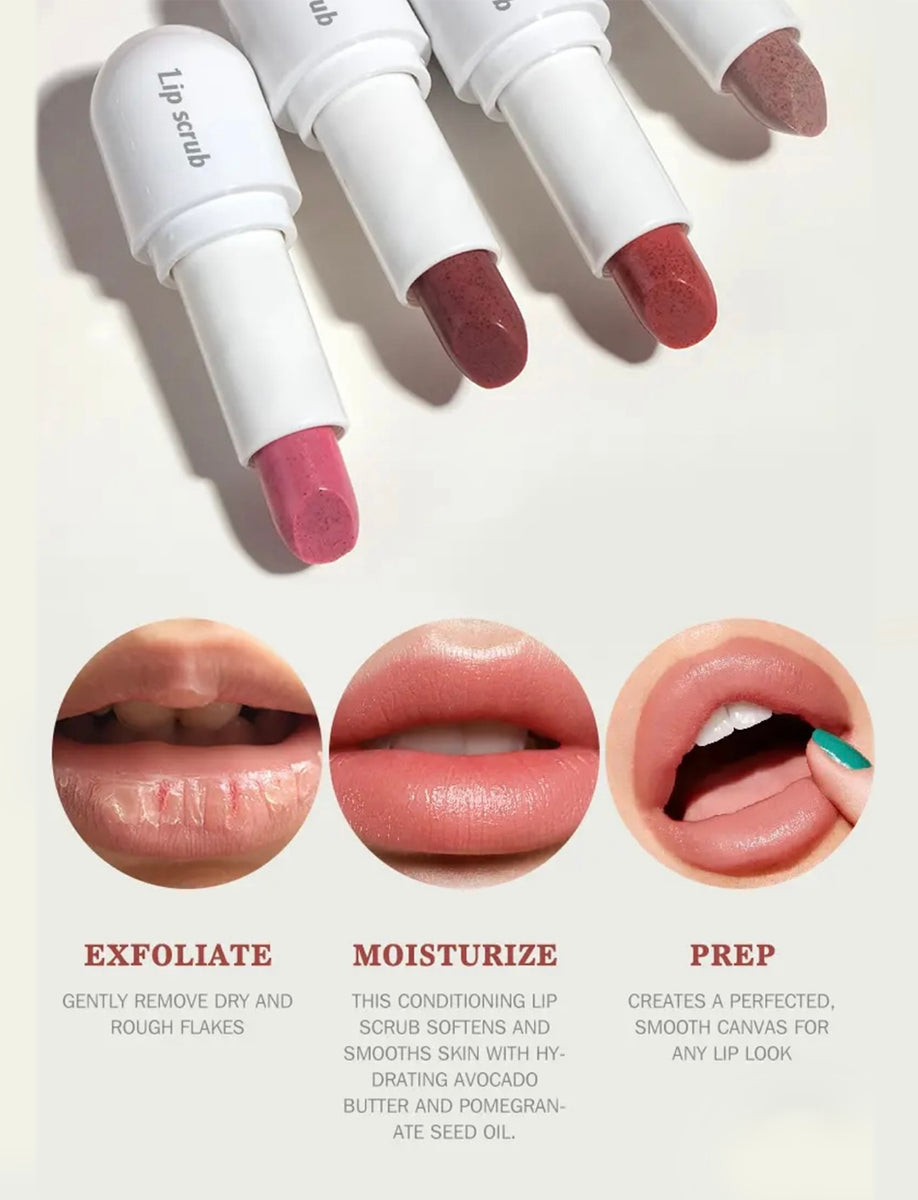Nourishing, Exfoliating, Moisturizing Fruity Sugar Lip Scrub Stick