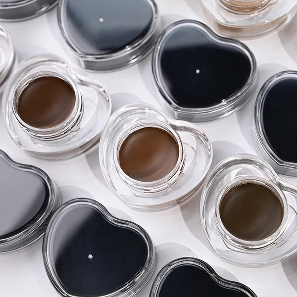 Custom Heart Shaped Waterproof Eyebrow Filler, Gel Eyebrow Pomade. 23 Shades