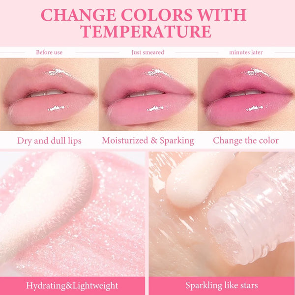 Moisturizing Plumping Magic Color Changing/ Moisturizing Lip Oil, Lip Oil for Dry Lips 37 Shades