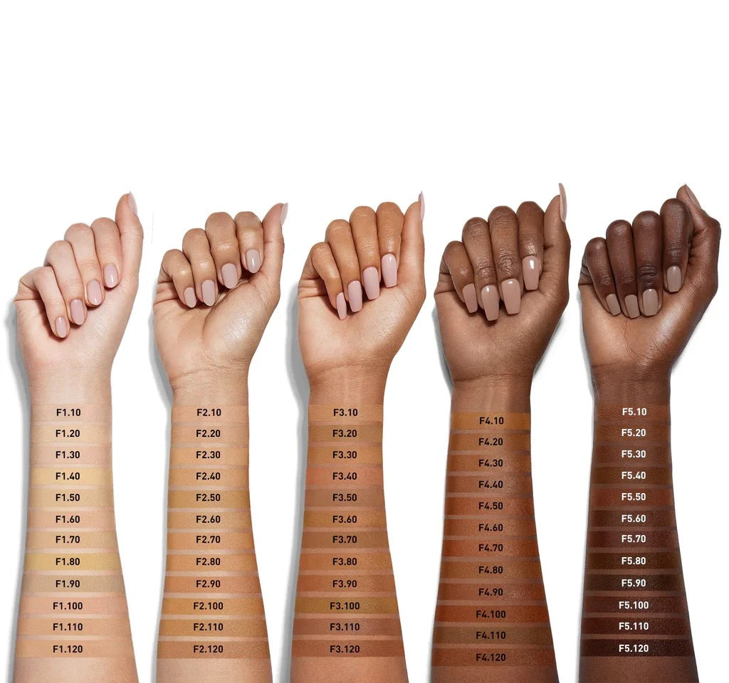 24 Hr Wear Waterproof Anti-aging Hyaluronic Acid Serum Foundation  Full Coverage Long Lasting Luxurious Tinted Micro-droplets Foundation for Radiant Skin 60 Inclusive Shades