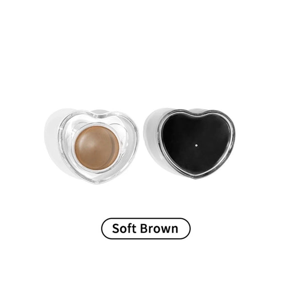 Custom Heart Shaped Waterproof Eyebrow Filler, Gel Eyebrow Pomade. 23 Shades