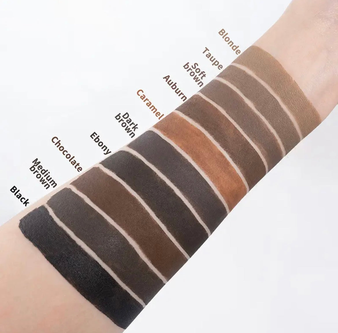 Custom Heart Shaped Waterproof Eyebrow Filler, Gel Eyebrow Pomade. 23 Shades