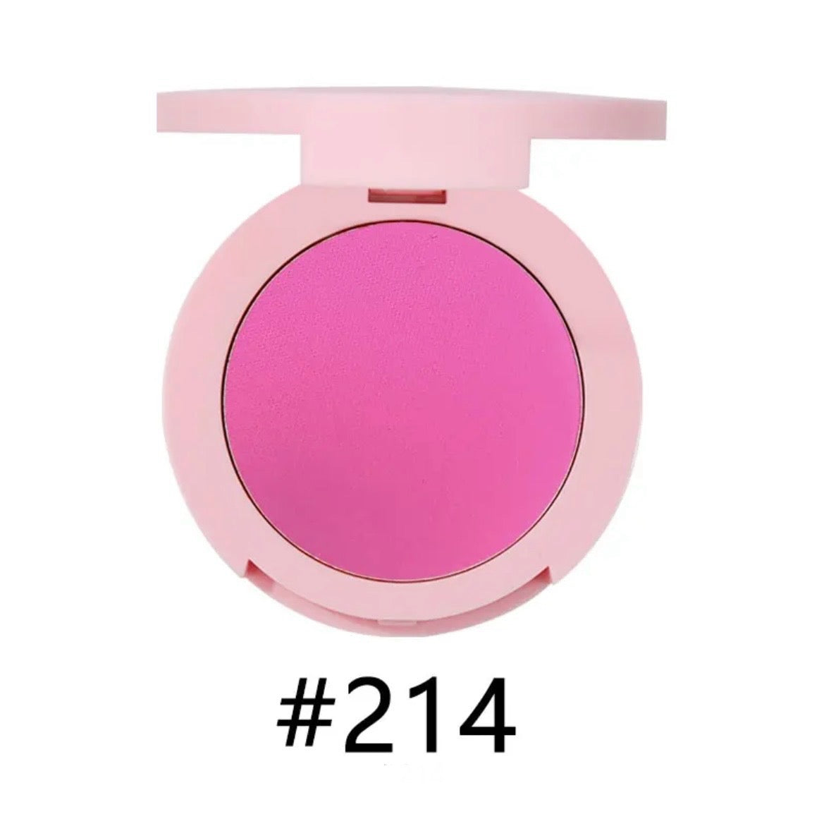 Custom Pink Round Contour Blush Pressed Powder Palette Rosey Cheek Makeup Blusher 14 Shades