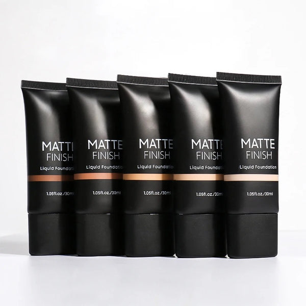Long Lasting, Waterproof Full Coverage Liquid Matte Finish Foundation