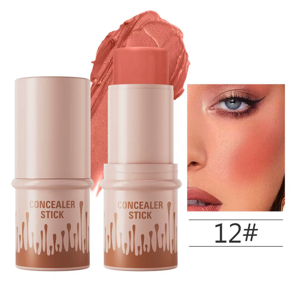 Custom Beige High Pigmented Waterproof Twist Blush, Contour, Bronzer, Highlighter Stick