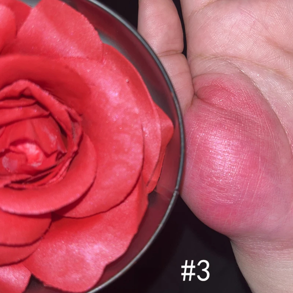 Custom 3D Rose Petal Blush Highlighter Flower, Cheek Shimmer Blusher Tint Rose Blush 4 Shades