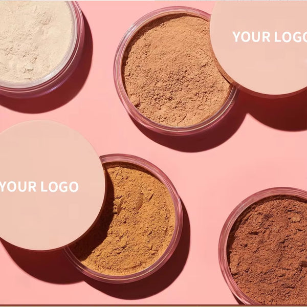 Custom Pink Packaging Long Lasting Sweat proof Waterproof Translucent Loose Setting Powder Oil Control Finishing Powder