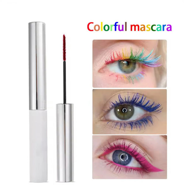 Pop of Color High Pigmented Waterproof Eyelash Curling, Lengthening Multicolor Mascara 12 Shades