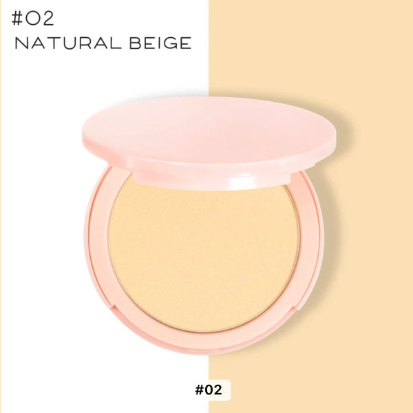 Pink Round Foundation Powder Concealer & Oil Control Antioxidant Compact Powder 12 Shades