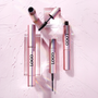 Waterproof Long Lasting Rose Gold Hold Double Head 2-in-1 Lengthening Thickening Long Fiber Luxurious Mascara