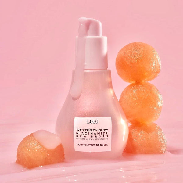 Watermelon Glow Niacinamide Dew Drops, Hyperpigmentation Treatment, Hydrating Hyaluronic Acid and Vitamin E Serum