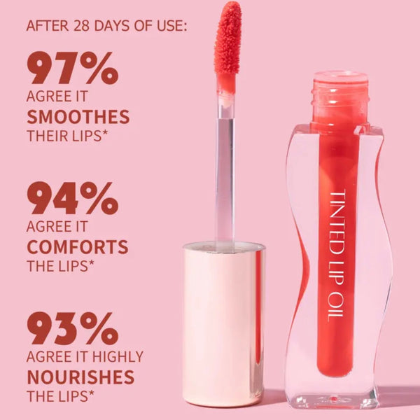 Custom Curved Tube Hydrating Smooth Tinted Lip Oil