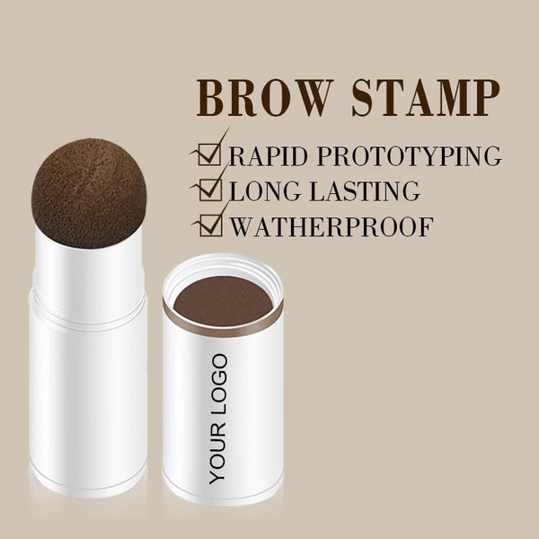 Waterproof Makeup Brow Tinting Kit Eyebrow Stencil Stamp Kit 3 Shades