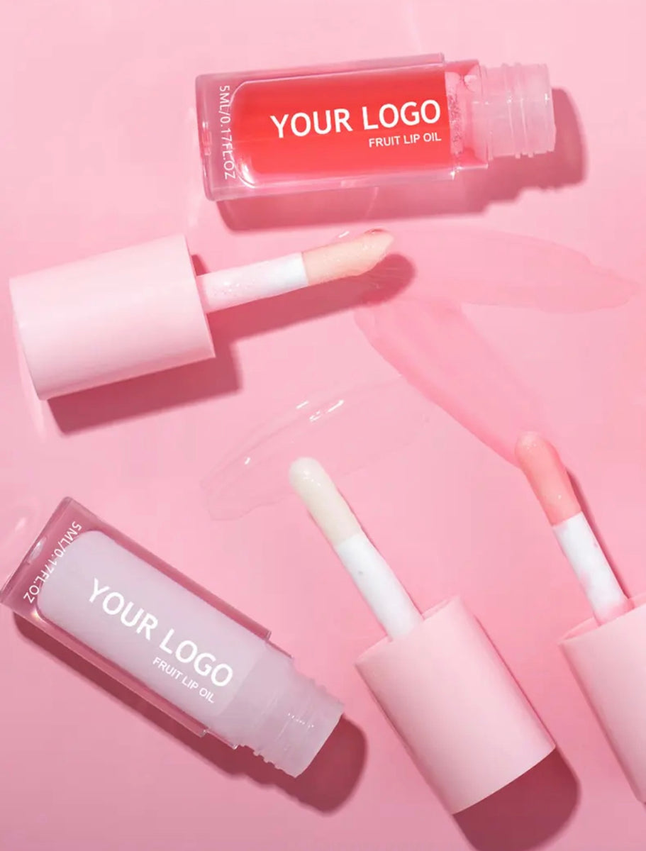 Pink Non-Sticky Nourishing Natural Shine Tinted Moisturizing Hydrating Juicy Lip Oil