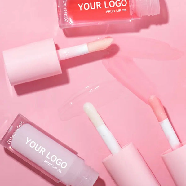 Pink Non-Sticky Nourishing Natural Shine Tinted Moisturizing Hydrating Juicy Lip Oil