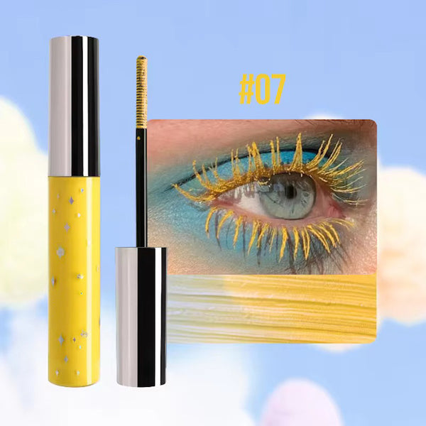 Waterproof Long Lasting High Pigmented/ Sparkle Glitter Colored Mascaras 7 Colors