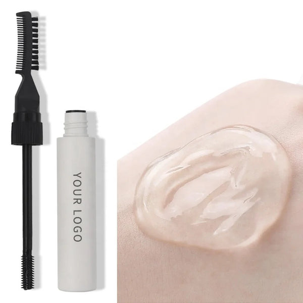 Brow Freeze Gel, Eyebrow Styling Glue Soap Wax Applicator Sticks Grey Tube Clear Eyebrow Gel