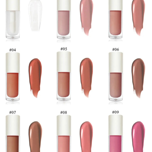 Waterproof Long Lasting Nude/Shimmer Plumping Lipgloss. 27colours (Free Shipping)