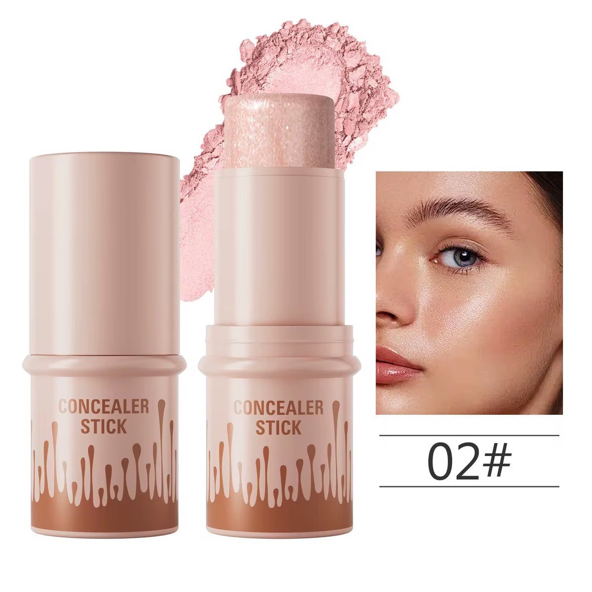 Custom Beige High Pigmented Waterproof Twist Blush, Contour, Bronzer, Highlighter Stick