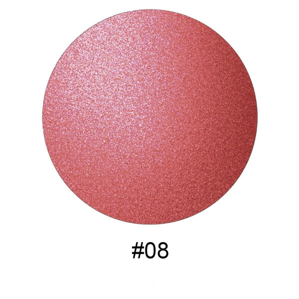 Custom Cute Pink Single Tint Palette, High Pigment Pressed Powder, Luminous Silky Baked Highlighter Blush. 8 Shades