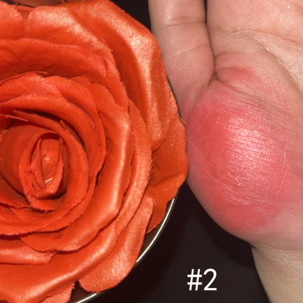 Custom 3D Rose Petal Blush Highlighter Flower, Cheek Shimmer Blusher Tint Rose Blush 4 Shades