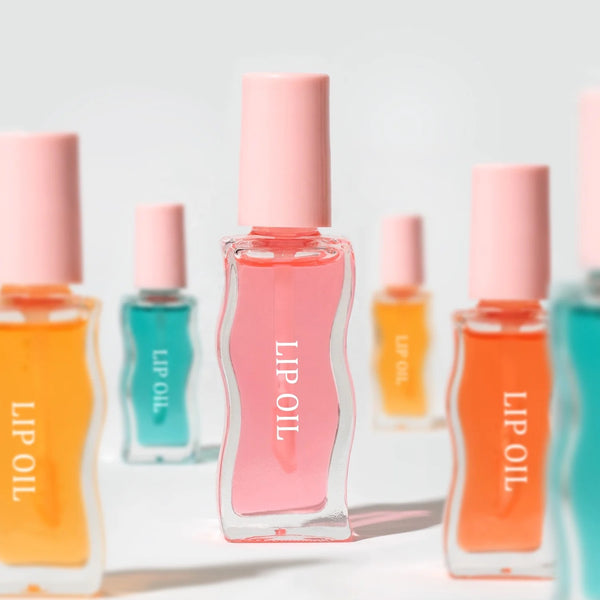 Hydrating Lip Glow Oil, Customizable Moisturizing Tinted Nourishing Juicy Lip Oil