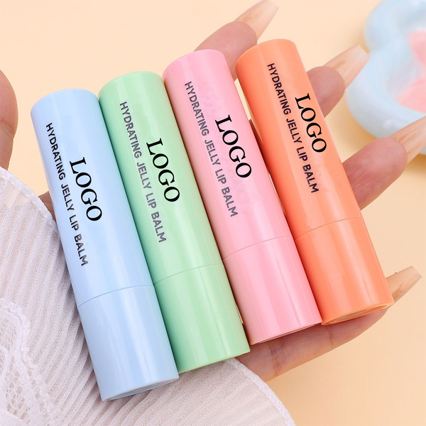 Custom Hydrating Jelly Lip Balm Moisturizing Tinted Lip Balm 4 Flavors