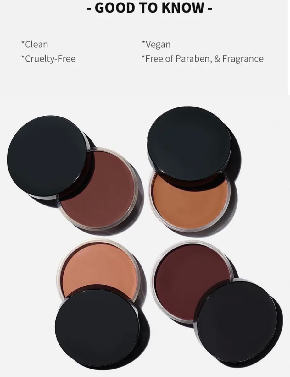 Non-Greasy High Pigment Waterproof Contouring Palette Face Contour Makeup, Buttery Cream Bronzer 20g