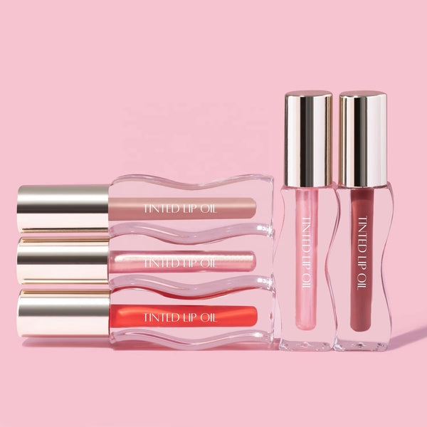 Custom Curved Tube Hydrating Smooth Tinted Lip Oil