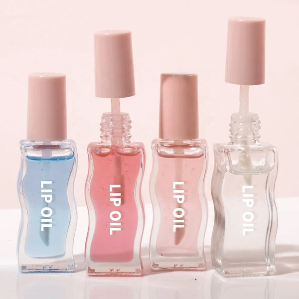 Hydrating Lip Glow Oil, Customizable Moisturizing Tinted Nourishing Juicy Lip Oil