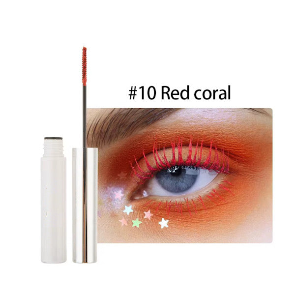 Pop of Color High Pigmented Waterproof Eyelash Curling, Lengthening Multicolor Mascara 12 Shades
