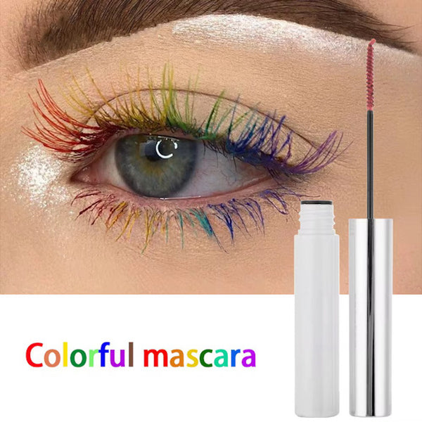 Pop of Color High Pigmented Waterproof Eyelash Curling, Lengthening Multicolor Mascara 12 Shades