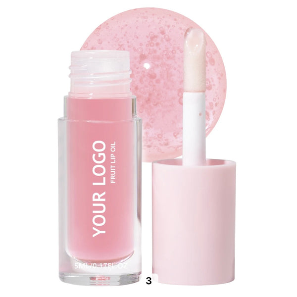 Pink Non-Sticky Nourishing Natural Shine Tinted Moisturizing Hydrating Juicy Lip Oil