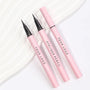Pink Tube Thin Makeup Waterproof Magnetic Eyeliner Stencil Pencil Long Lasting Black Water Activated Liquid Eyeliner